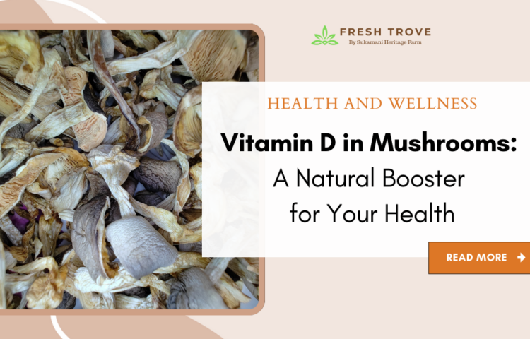 Vitamin D in Mushrooms A Natural Booster for Your Health - Fresh Trove - Sukamani Heritage Farm - Best paddy straw mushroom buy online