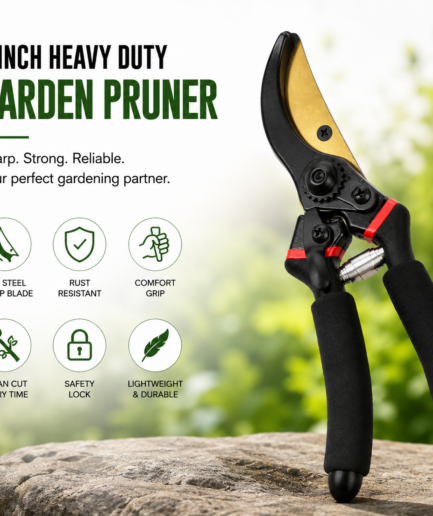 Fresh Trove 8-Inch Garden Pruning Shears – Plant Cutter, Flower Cutter & Secateurs for Everyday Garden Care