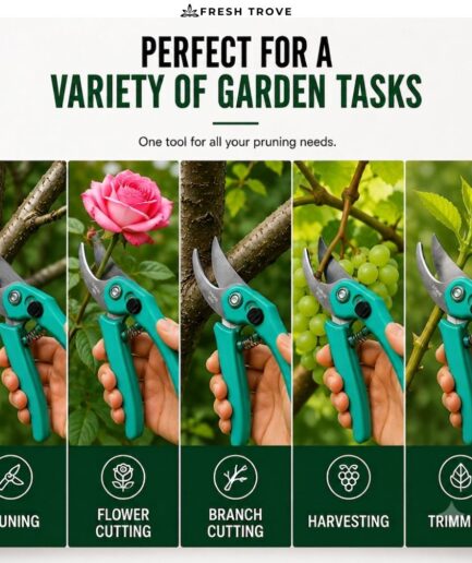 Fresh Trove Hand Pruner with Steel Blade & Ergonomic Handle