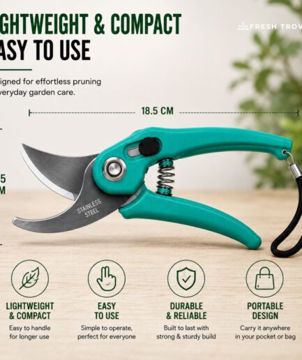 Fresh Trove Hand Pruner with Steel Blade & Ergonomic Handle