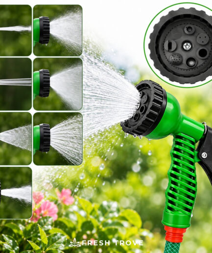 Fresh Trove 7 Flow Water Spray Gun – High Pressure Garden Hose Nozzle