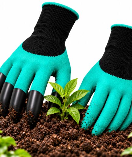 Fresh Trove Claw Gloves – Gardening Gloves with ABS Claws for Digging, Planting, Weeding