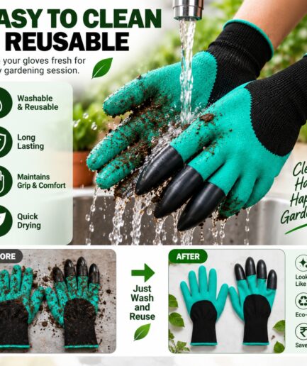 Fresh Trove Claw Gloves – Gardening Gloves with ABS Claws for Digging, Planting, Weeding