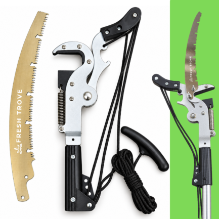 Fresh Trove Tree Branch Cutter SK5 Steel, 5m Pull Cord Long Reach Tool | Long Reach Garden Pruning Tool & Trimmer for Tall Plants