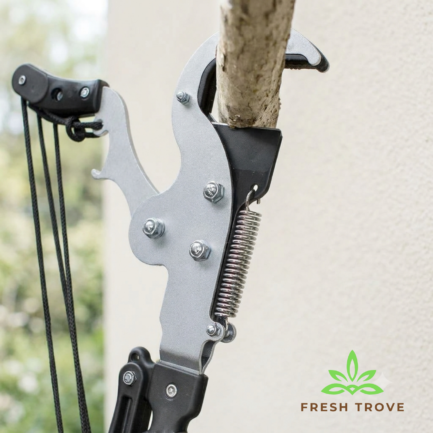 Fresh Trove Tree Branch Cutter SK5 Steel, 5m Pull Cord Long Reach Tool | Long Reach Garden Pruning Tool & Trimmer for Tall Plants